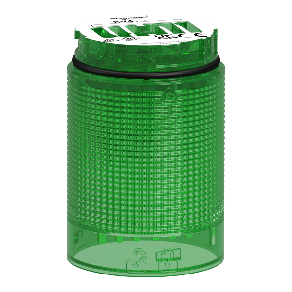 Harmony xv4 - elément lumineux vert - eclairage clignotant - led 24v - Ø40 - Schneider Electric - XV4C53