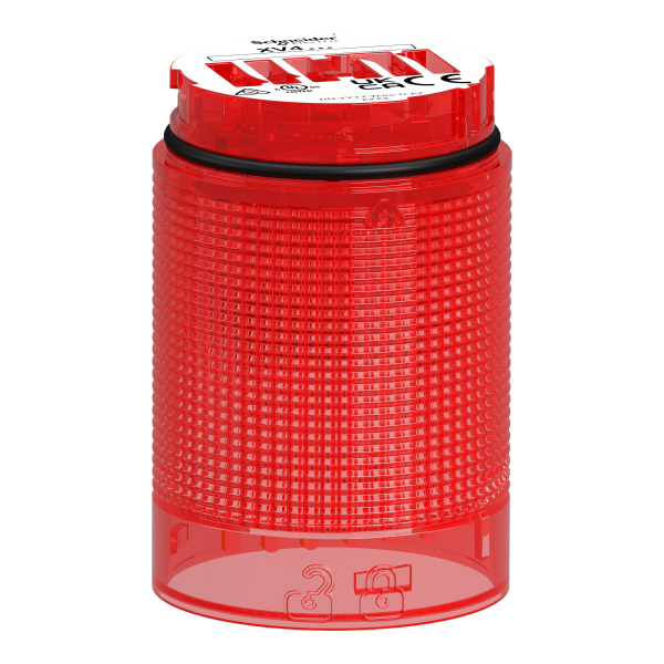 Harmony xv4 - elément lumineux rouge - eclairage clignotant - led 24v - Ø40 - Schneider Electric - XV4C54