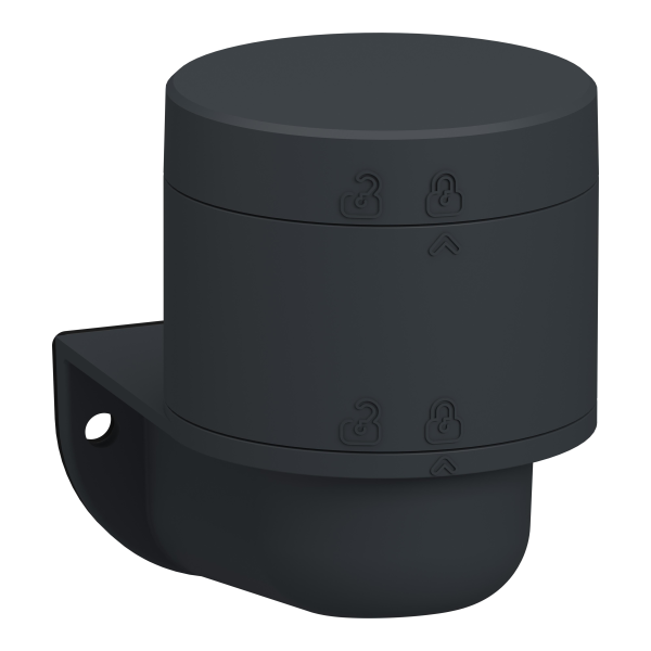 Harmony xv6 - embase alim avec couvercle - Ø60 - gris - 24vacdc -fixation murale - Schneider Electric - XV6C21BL