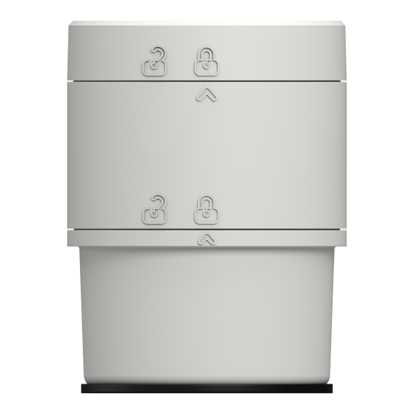 Harmony xv6 - embase alim avec couvercle - Ø60 - blanc - 24v - tube/direct - Schneider Electric - XV6C21BW