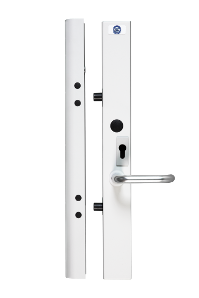 Serrure motorisée applique 2 points 12v ac/dc gauche avec béquille - ht 595mm - CDVI - KITE-BR2PG