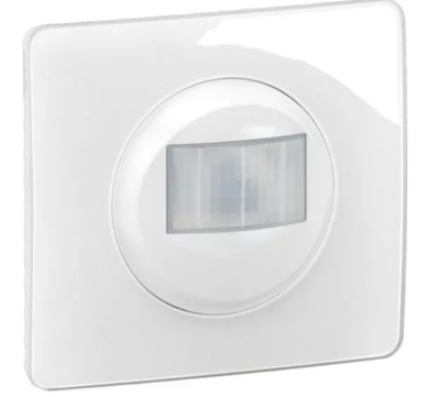 Détecteur mural Legrand Céliane CB9050 - 2 fils sans neutre - Blanc avec plaque émaillée - Legrand - CB9050