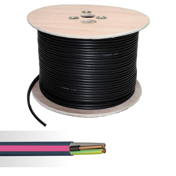 Câble électrique rigide FR-N1X6G3-U 5G1,5mm² bleu touret de 500m - NoName - 12651565