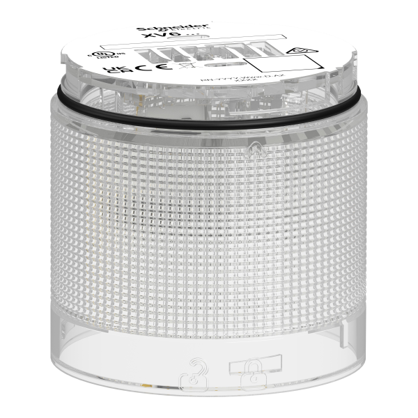 Harmony xv6 - elément lumineux blanc - eclairage clignotant - led 24v - Schneider Electric - XV6C57