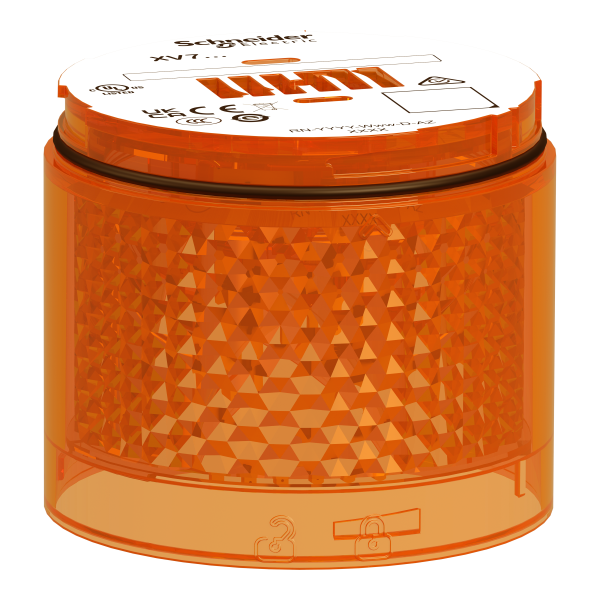 Harmony xvb7 - element lumineux orange - eclairage rotatif - led 24v - Schneider Electric - XVB7CR5