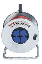 Enrouleur électrique métallique Xperty 4 prises - Xperty - 448742