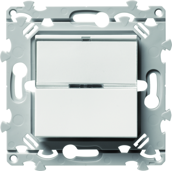 Interbp duo essensya va-et-vient ou poussoir porte-étiquette pure - Hager - WE025