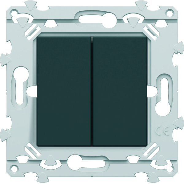 Double inter v&v anthracite - Hager - WE040A