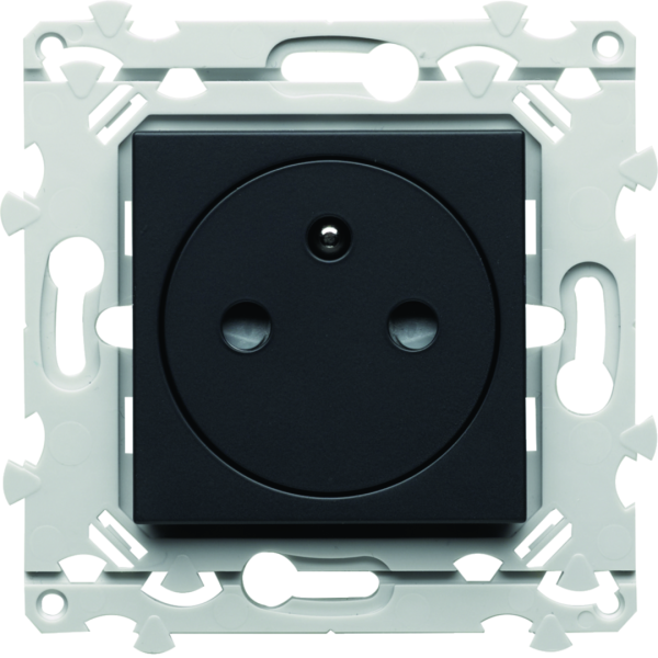 Prise de courant affleurante essensya 2p+t anthracite - Hager - WE106A