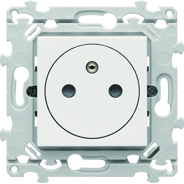 Prise de courant affleurante essensya 2p+t pure. version avec griffes - Hager - WE106G