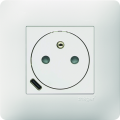 Prise de courant affleurante essensya 2p+t avec usb-c pure - Hager - WE114