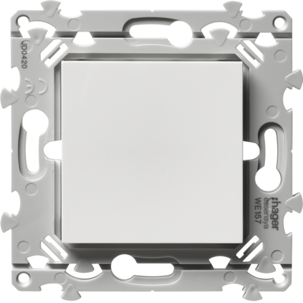 Essensya obturateur pour appareillage mural, finition pure - Hager - WE157