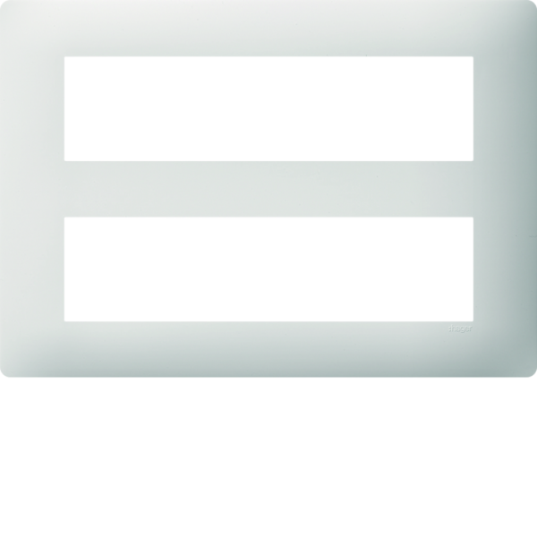 Plaque de finition essensya 8 postes pure - Hager - WE408