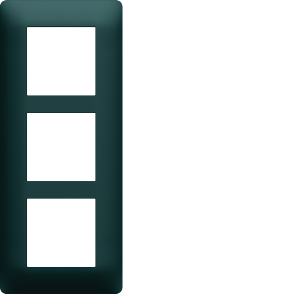 Plaque de finition essensya 3 postes anthracite entraxe 57 mm - Hager - WE527