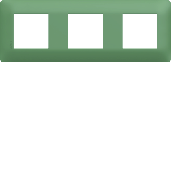 Plaque de finition essensya 3 postes botanic - Hager - WE543