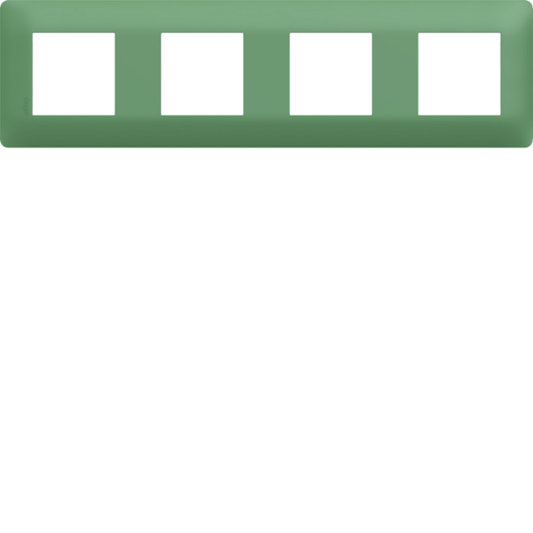 Plaque de finition essensya 4 postes botanic - Hager - WE544