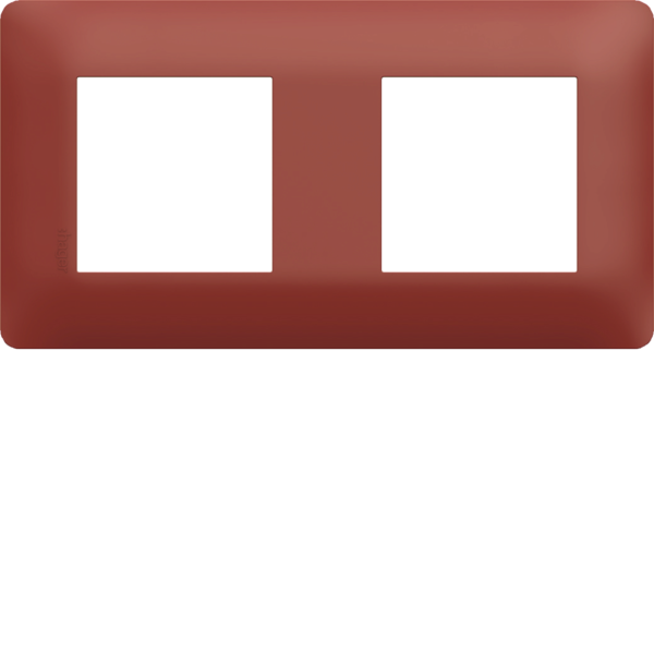 Plaque de finition essensya 2 postes sierra - Hager - WE562