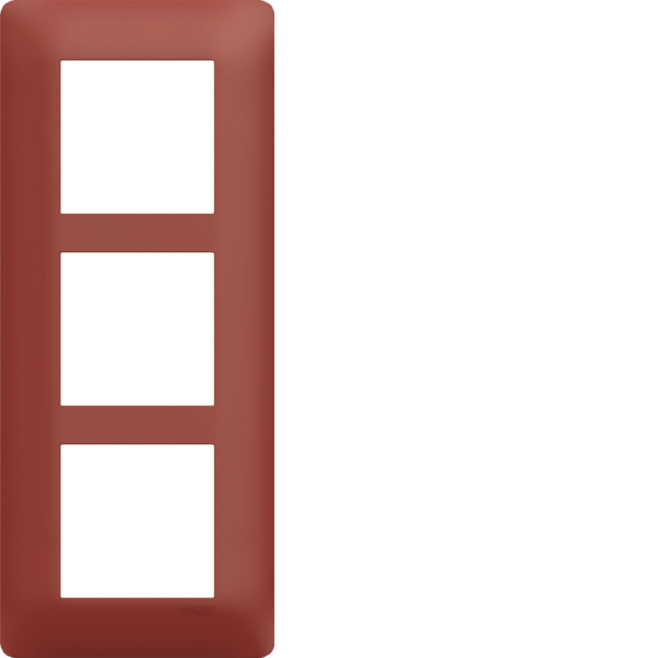 Plaque de finition essensya 3 postes sierra entraxe 57 mm - Hager - WE567