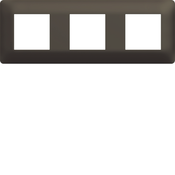 Plaque de finition essensya 3 postes terra - Hager - WE573