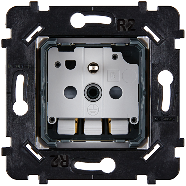 Mécanisme de Prise de Courant 2 P+T Modelec – pour Collection DESIR, HITERA et KARO - Modelec - 087320B