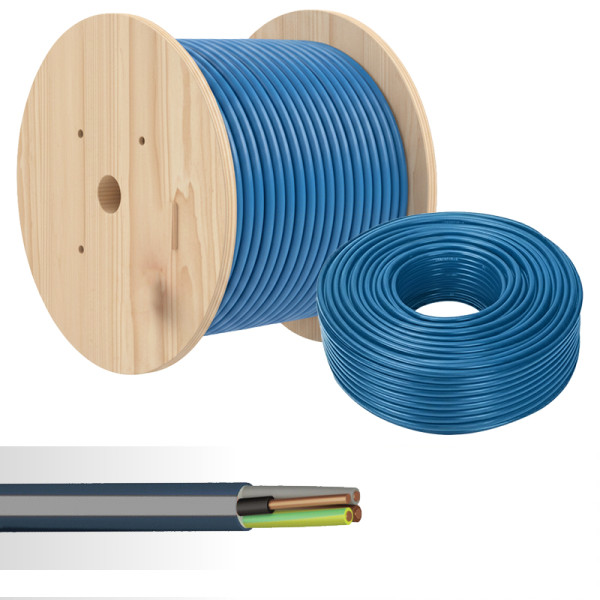 Câble électrique rigide FR-N1X6G3-R 3G16mm² bleu - NoName - 12663364