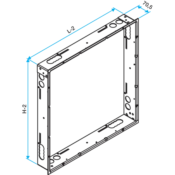 Contre-cadre volet optone-h v2 - 400x650 - Aldes - 11044022