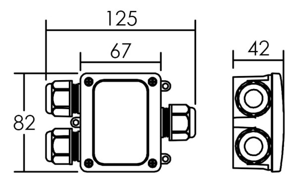 Raccord 3 câbles connecteur linéaire 3 pôles ip68 - Aric - 52063