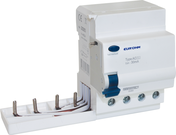 Bloc différentiel 4x63a/30ma type ac - Eurohm - 20283