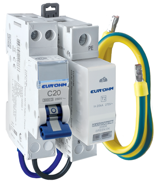 Kit pf 1p+n avec disjoncteur 20a - Eurohm - 20908