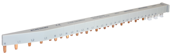 Peigne de répartition 3p+n-63a 18m avec cache dents 5m - Eurohm - 20922