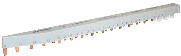 Peigne de répartition 3p+n-63a 18m avec cache dents 5m - Eurohm - 20922