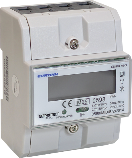 Compteur énérgie triphasé 80a, mid - Eurohm - 30142