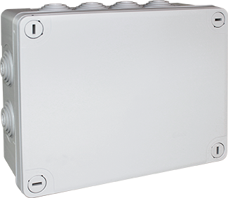 Bte ip55 à vis 1/4 tour 220x170x85 - 960° - 12 x Ø16-32 - Eurohm - 50018