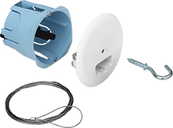 Kit DCL Eurohm point de centre + fil d'arrimage de 2M - diamètre 67 mm - Eurohm - 53080