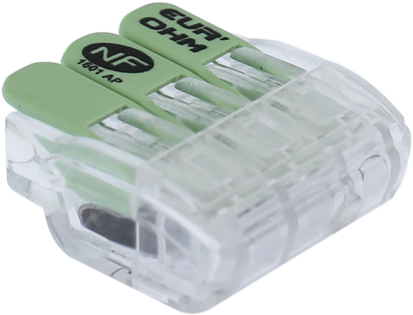 Borne à levier 3p 0,35 -2,5mm² - Eurohm - 70087