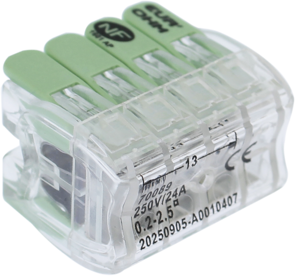 Borne à leviers 8p, 0.2-2.5mm² - Eurohm - 70089