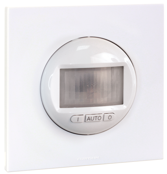 Square inter auto 2 ou 3 fils (méca+plaque+griffes) blanc - Eurohm - 91143301