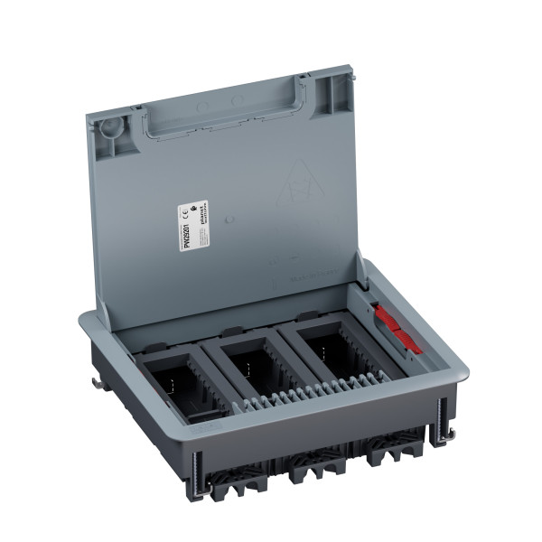Boîte de sol logix couvercle recouvrant plastique plancher technique 18 mod. hz - Planet Wattohm - PW29201