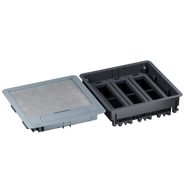 Boîte de sol logix couvercle recouvrant plastique plancher technique 24 mod. hz - Planet Wattohm - PW29202