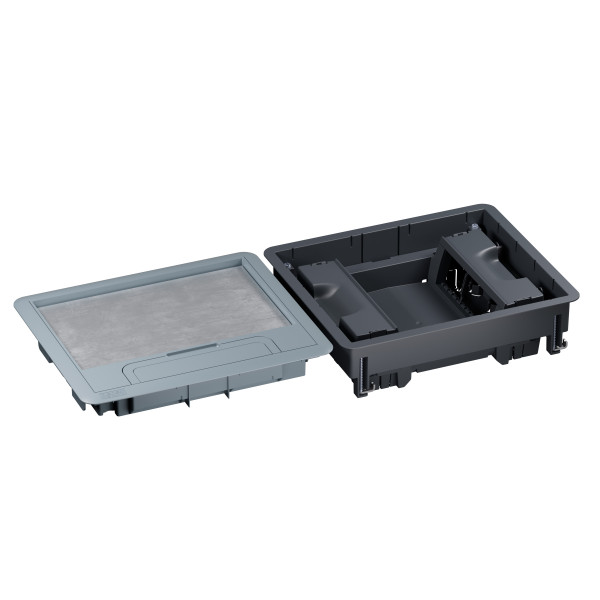 Boîte de sol logix couvercle recouvrant plastique plancher technique 12 mod. vt - Planet Wattohm - PW29204