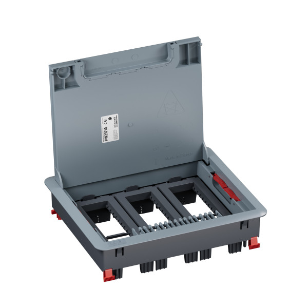 Boîte de sol logix couvercle recouvrant plastique béton 18 modules hz - Planet Wattohm - PW29210