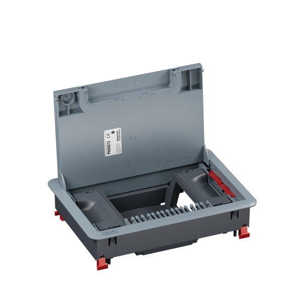 Boîte de sol logix couvercle recouvrant plastique béton 8 modules vt - Planet Wattohm - PW29212