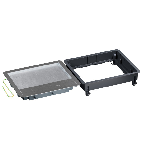 Trappe de visite logix couvercle recouvrant métal plancher technique 241x286mm - Planet Wattohm - PW29225