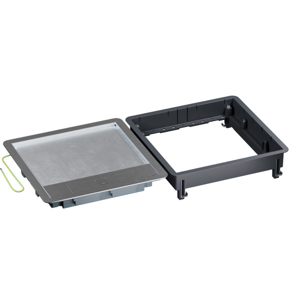 Trappe de visite logix couvercle recouvrant métal plancher technique 286x286mm - Planet Wattohm - PW29226