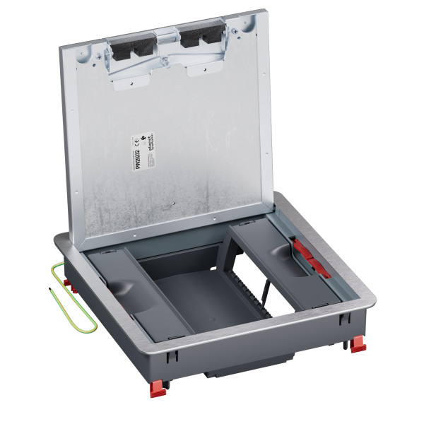 Boîte de sol logix couvercle recouvrant métal béton 16 modules vt - Planet Wattohm - PW29232