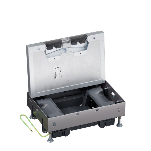 Boîte de sol logix affleurant métal plancher technique 8 modules vt - Planet Wattohm - PW29239