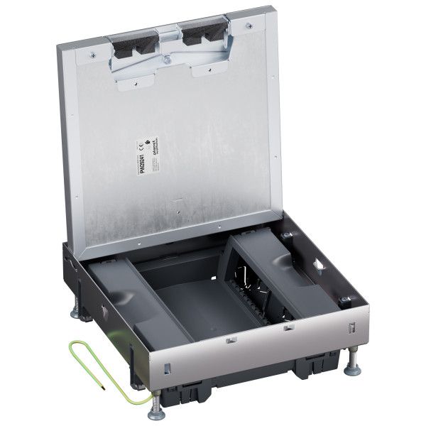 Boîte de sol logix affleurant métal plancher technique 16 modules vt - Planet Wattohm - PW29241