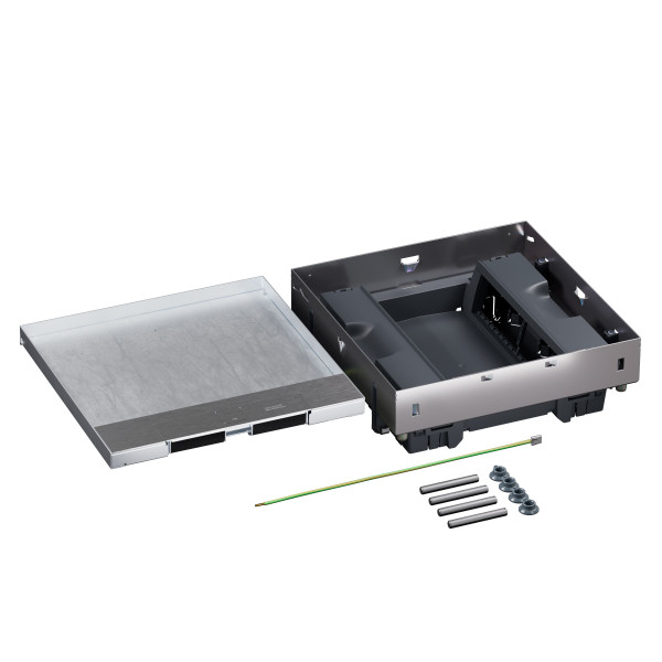 Boîte de sol logix affleurant métal plancher technique 16 modules vt - Planet Wattohm - PW29241