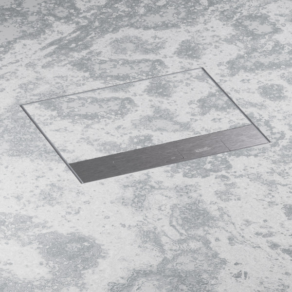 Boîte de sol logix affleurant métal béton 18 modules hz - Planet Wattohm - PW29246