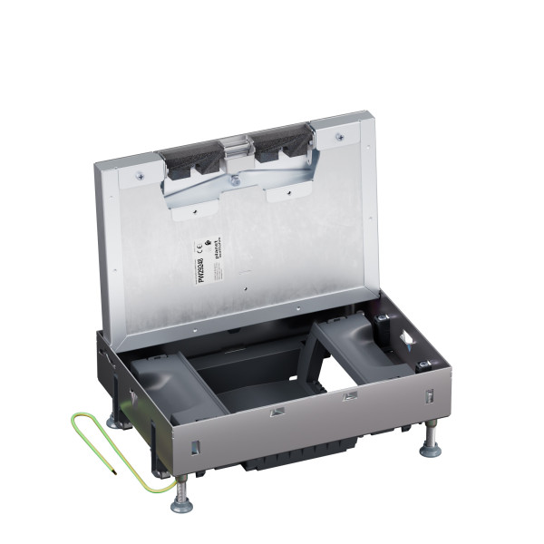 Boîte de sol logix affleurant métal béton 8 modules vt - Planet Wattohm - PW29248